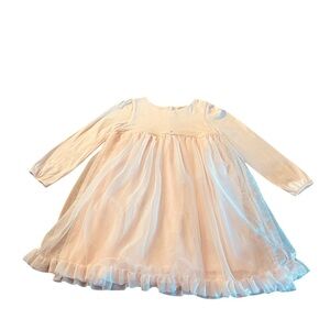 The Little White Company London Elegant Pale Pink Kids Formal Dress Size 5-6Y
